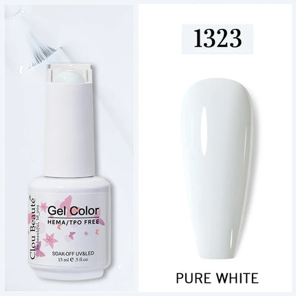 Clou Beaute Gel Nail Polish Neon Brown Royal Blue Red Green Pastal Nude Nail Art Varnishes Gel Lacquer HEMA/TPO FREE UV Gel Nail