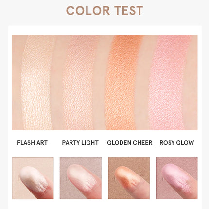 IMAGIC 4-Color Highlighter&Contouring For Face Bronzer Face Makeup Combination Palette Long-Lasting Brighten Skin Cosmetics