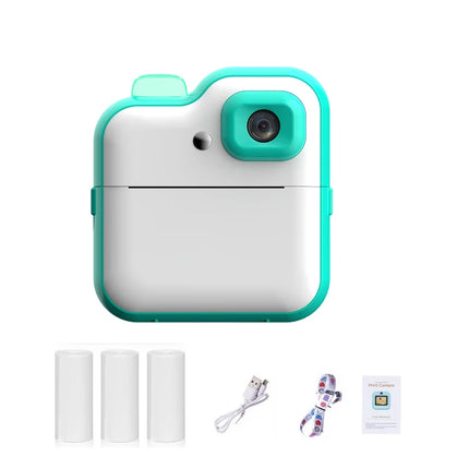 Children Digital Camera Instant Thermal Print Camera 1080 HD Inkless Thermal Print Camera Kids Early Education Puzzle Toys Gift
