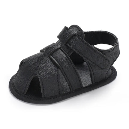 0-18M Baby Walking Sandals - Breathable Anti-Slip Soft Sole Shoes for Newborn Boys & Girls, Summer Infant First Walkers