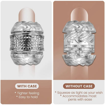 Sex Toy for Men Portable Manual Blowjob Male Masturbator Cup Penis Massager Artificial Vagina Pocket Pussy Vagina Adult Supplies