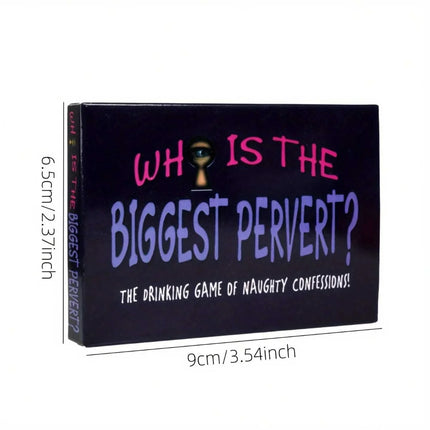 Who Is the Biggest Pervert? Adult Party Card Game |   Naughty Truth or Dare Drinking Game for Friends & Game Night