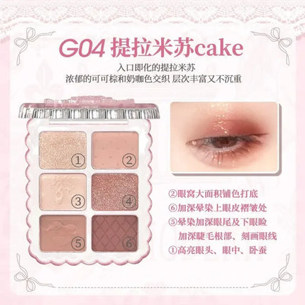 Gogotales Gem Series Eyeshadow Disc Ballet Swan Earth Color Korean Daily Light Makeup Matte Pure Sexy Portable Eyeshadow Makeup