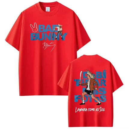 Hip Pop Tees Rapper Bad Bunny Tour 2026 Debi Tirar Mas Fotos DTMF Merch T-Shirts Fashion Pop Music T Shirts Streetwear Unisex