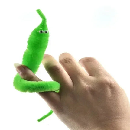 [VIP] Funny 100pcs/lot Magician show props Magic show caterpillar Kids Tricks Toy Pull hidden string-watch it slither