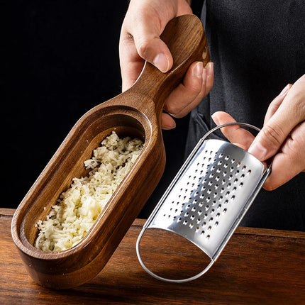 1PC-Stainless steel cheese grater; storage box made of red sandalwood; cheese tool grater; slicer
