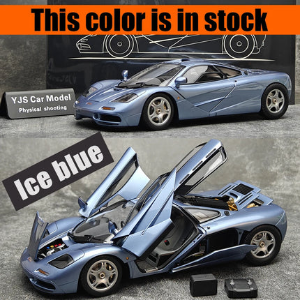 LCD model 1:18 NewS FOR McLaren F1 XP5 alloy car model sports car static display piece holiday gift collection for friends