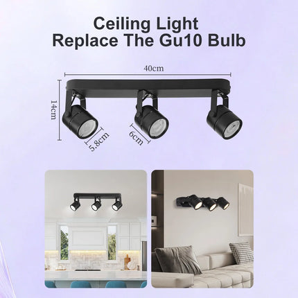 110v 220v LED Ceiling Light GU10 LED Track Spot Light for Chandelier Bedroom Corridor Ceiling Lamp  Replacement Bulb lighting