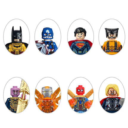 New Year Marvel Advent Calendar Box Countdown Avengers Spiderman Iron Man Anime Minifigures Model Children Christmas Toy Gift