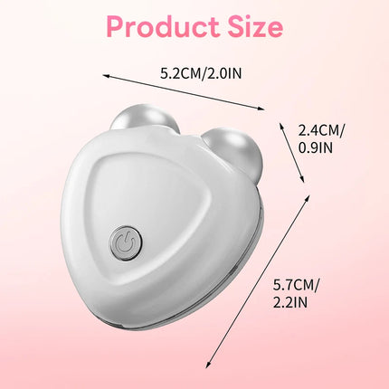 Microcurrent Face Lift Device Roller Mini Face Slimming Massager Portable EMS Delicate Contour Lifting Firming Facial Skin Gift