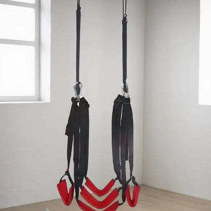 Hanging BDSM Swing – Couples' Sexual Furniture, Adult Bondage Toy with Restraints, Ideal for Private Intimate Games & Pleasure