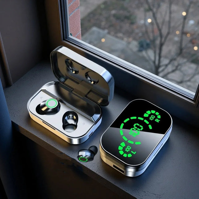 TWS Wireless Bluetooth Headset with Mic Bluetooth Earbuds Charger Box LED Fone Bluetooth Earphones Wireless Headphones