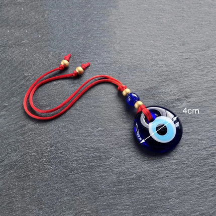 Evil Eye Wall Hanging Nazar House Protection Macrame Decor Rearview Mirror Pendant Lucky Eye Glass Evil Eye Gifts Turkish Eyes