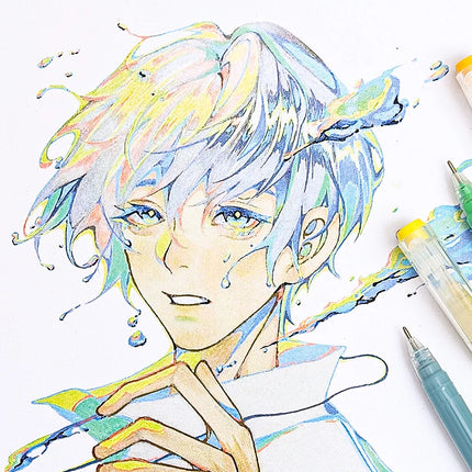 Color Gel Pen Set Kawaii Stationery Student Diary Pen Journaling Note Handbook Pen Color Gel Ink Pens Markers School Supplies