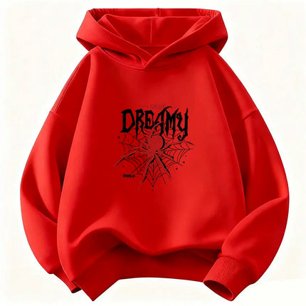 Hip Hop Spider Streetwear Hoodie Kids Children's Sweatshirt Cute Harajuku Hoody for Boys Girls Autumn Winter Casual Hoodies