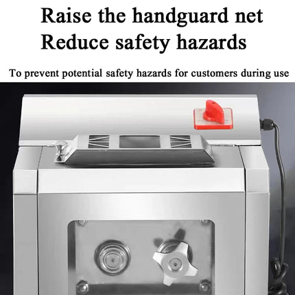 Commercial Electric Automatic Meat Shredder Stainless Steel Heavy Duty Anti-Slip 220v Meat Cutting Machine for Restaurant Home