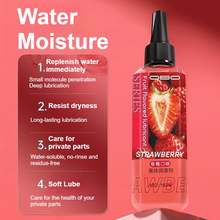 100ml Lickable Fruit-flavored Lubricating Oil for Adult Sex Water-Based Lubricating Fluid Wash-Free Lubricant Couple Sexual Lube