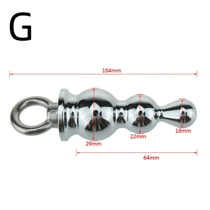 Exotic Accessories Metal Anal Plug With Pull Ring Adult Sex Products Anus Dilator Ass Stuff Tail Bdsm Erotic Games Novel Toys