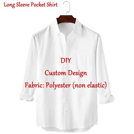 Customized Men's Shirts Summer Hawaiian Short Sleeve Women 3D Custom Design Tops T-shirt Factory Outlet Long Sleeve Shirt