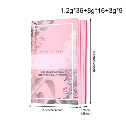 Makeup Book Palette 6 Colors Concealer 24 Colors Eyeshadow Palette Shimmer Matte Highly Pigmented Blendable Lasting Eyeshadow