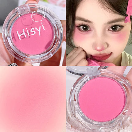 HISYI monochrome blush whitening matte cosmetics natural smudge nude makeup blush plate