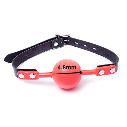 2026  Solid Silicone Mouth Gag Ball PU Leather Band BDSM Bondage Oral Fixed Pet Cosplay Restraint Sex Toy for Couple Adult Game