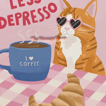 Funny Cats Cartoon Minimalist Drawing Lazy Cat in Bed Cozy Bedroom Pets Lovers Poster Canvas Painting Wall Pictures Home Decor