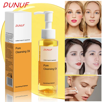 100ML Cleansing Oil with Plant Extracts Deep Pore Cleansing Moisturizes Reduces Blackheads Makeup Remover for Face Skin Care