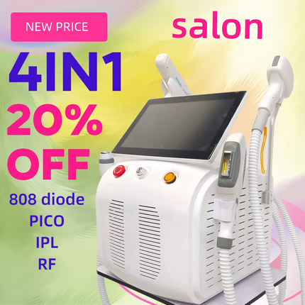 Soprano 4-in-1 Diode Laser Hair Removal Device Pico Laser Machine IPL Painless Hair Removal Device for  RF Tightening Skin