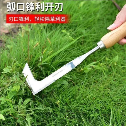 Weed Remover For Courtyard Gaps - An Efficient Seven-Character Stainless Steel Tool For Manual Weed Removal