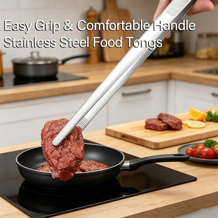 3/1Pcs Kitchen Tweezer Food Tongs BBQ Cooking Tool Stainless Steel Portable Barbecue Picnic Tongs for Kitchen Clamp CFQJ008
