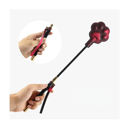 Temperature Reactive Color Changing Cat Paw Paddle3D Embossed PU Leather Spanking Toy BDSM Couple Bedroom Role Play Cosplay Game