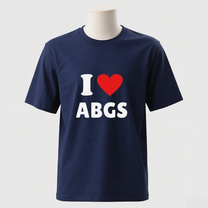 Funny Meme TShirt I Love Heart ABGs Funny Oddly Specific Joke Tee Trendy Gift Viral Prank Tiktok Twitter T-Shirt Cotton Tee Tops