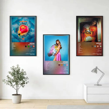 Famous Rapper U-UFO361 Poster Modern Minimalist Wall Art Prints for Bedroom Living Room Home Decor Interior Gift