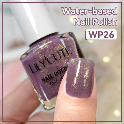 LILYCUTE 7ml Water-Based Nail Polish 40 Colors Long Lasting Quick Drying No Need of Lamp to Cure Nail Supplies For Nail Manicure