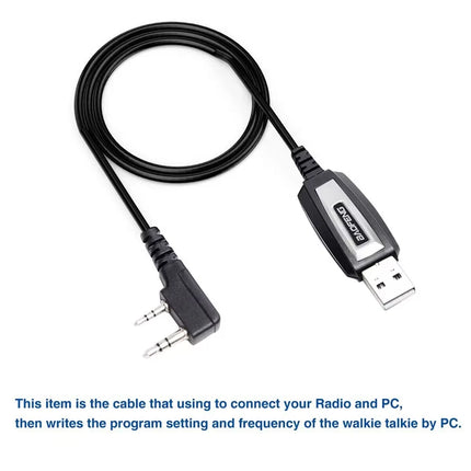 USB Programming Cable For Baofeng UV-5R/82/888S/UV-S9PLUS/UV-13/16/17/21 Pro & Quansheng UV-K5/5R Plus Walkie Talkie