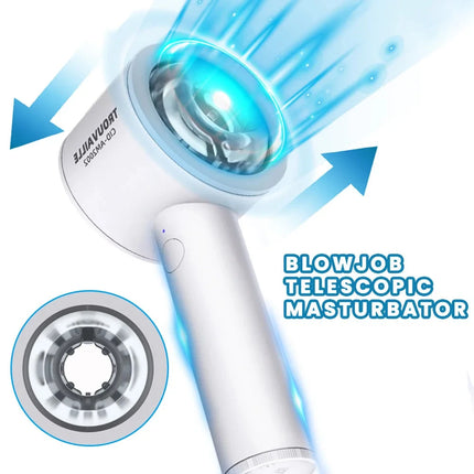 Automatic Thrusting Male Masturbator Pocket Pussy Blowjob Machine Telescopic Vibration Mastubator Cup Adults Sex Toys for Men