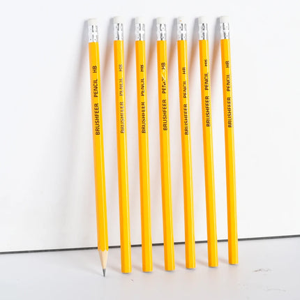 Yellow Wooden HB Pencils with Erasers for School Office Art Drawing  Bulk Pack of 100/50/30/20/10 Pcs for All Your Writing Needs