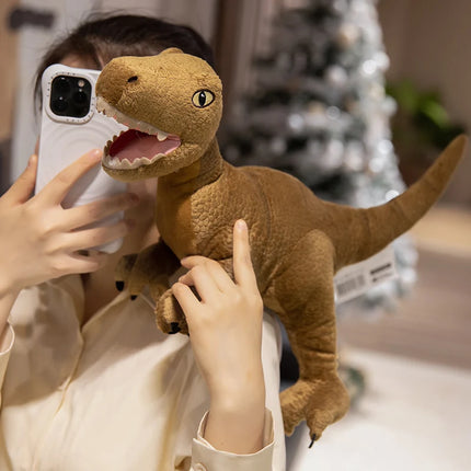 35-100CM Cartoon Dinosaurs Plush Toy Simulated Triceratops, Tyrannosaurus Rex, Stegosaur, Velociraptor, Brontosaurus Plushie Toy