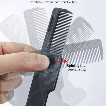 1/2PCS Marble Pattern Beard Folding Comb With Key Chain Mini Mustache Comb Men Portable Travel Beard Care Hair Styling Tool Comb