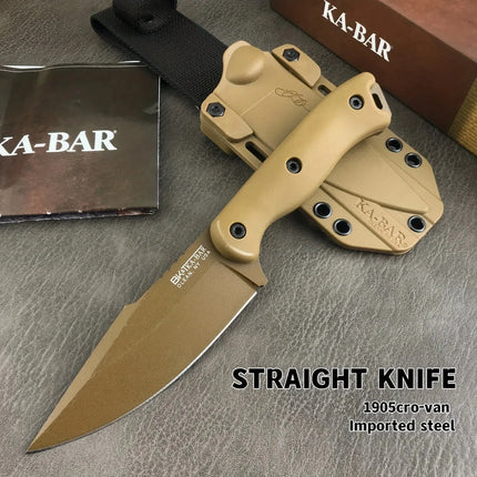 BK18 D2 Blade Nylon Fibreglass Handle Fixed Blade Knife High Hardness Outdoor Straight Portable Multi-purpose Camping Knives