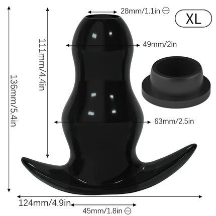 5 Sizes Hollow Anal Plug/Dilator/Dildo Soft Speculum Prostate Massager Butt Plug Set Intimate/Enema Sex Toys For Women Men Gay