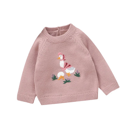 Winter Warm Knitted Baby Girls Sweaters Clothes Spring Autumn Outwear Newborn Infantil Toddler Kids Pullovers Children's Jumpers