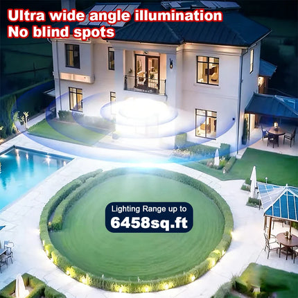 12000W Solar Lights Commercial LED Outdoor Dusk To Dawn Solar Street Lamp Waterproof Backyard Garden Security Lighting IR Sensor