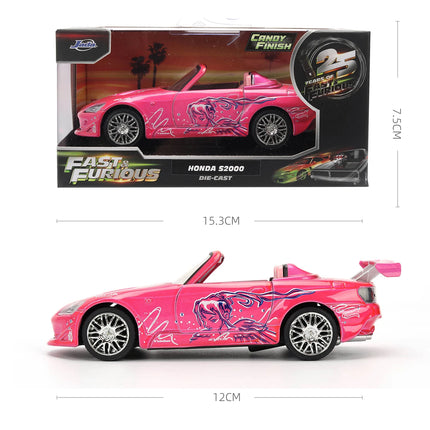 JADA 25th Anniversary 1:32 Diecast Collection–Fast & Furious Mitsubishi Eclipse/Toyota Supra/1970 Dodge Charger/Honda S2000