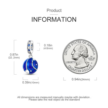 Orstarry Charm Silver 925 Beads Blue Series Fit Bracelet Charms DIY Original Fashion Pendants For Women Jewelry Trendy Gifts