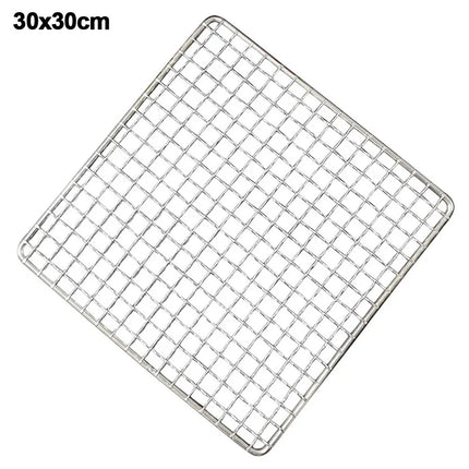New High Quality Barbecue Net Portable Durable Iron Wire Grill Racks Reusable Square Grill Net Nonstick Roast Grate Net