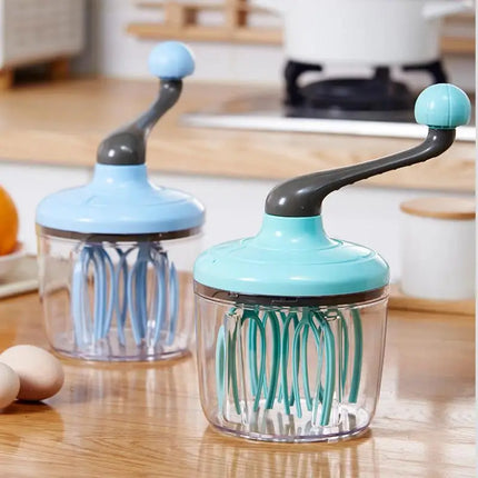 Multifunctional Manual Whisk Semi-automatic Egg White Cream Cake Egg Hand Mixer Hand Crank Beater Household Kitchen Gadget