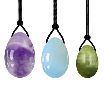 3/4PCS Jade Egg Mix Yoni Egg Set Natural Jade Eggs Women Kegel Exerciser Yoni Wand Jade Massager Vaginal Muscles Tightening Ball