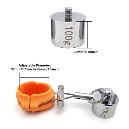 Penis trainer Penis ring Weight-bearing exercise for testicles Adjustable weight Dick strength training sex toy adult men toys